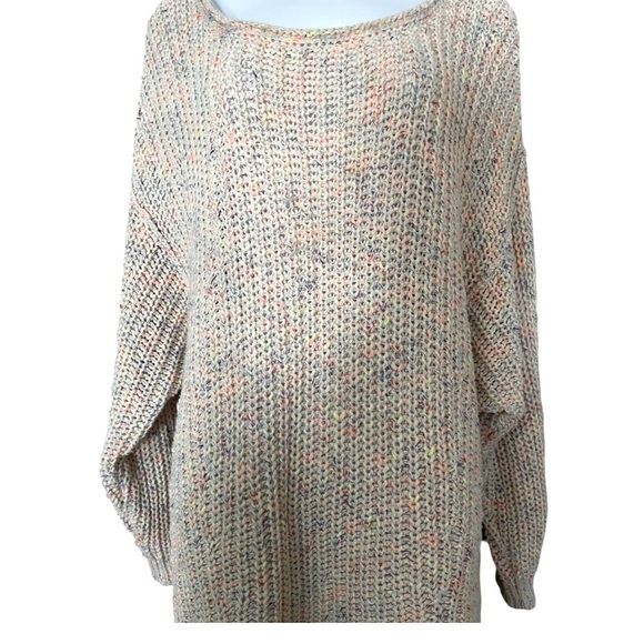 Free People Neon Lights Oversize Knit Sweater in Confetti Combo. Size M. - Picture 8 of 15